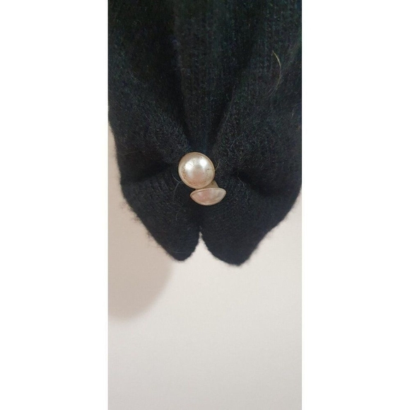 VINTAGE BLACK Fancy Fur jacket by Hadley Sze S - Picture 12 of 15